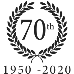Marchio dei 70 anni, 1950-2020